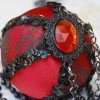 bordeaux-red-black-lace-ornament