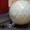 decoupaged christmas ornament