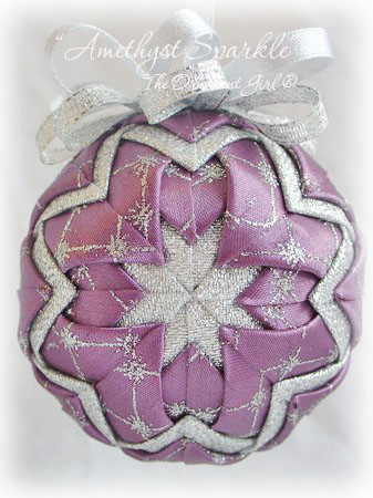 Amethyst Sparkle Christmas Ornament