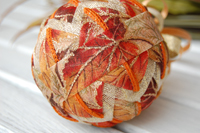 Autumn Sparkle Quilted Ornament