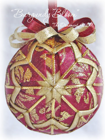 Burgundy Bloom Ornament