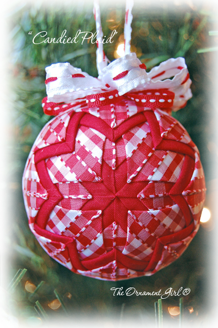 Candied Plaid Ornament