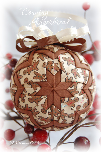 Country Gingerbread Christmas Ornament
