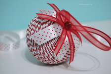 Thumbnail image for handmade braided trim christmas ornament | DIY