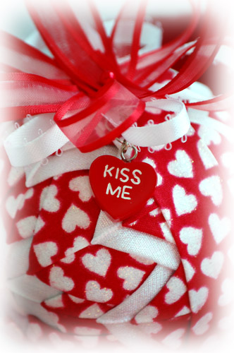 Kiss Me Valentine's Day Ornament