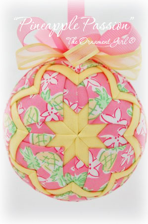 Lilly Pulitzer Pineapple Passion Ornament