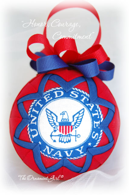 Navy Ornament