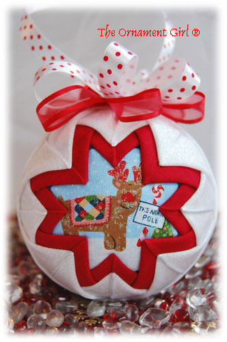 Rudolph at the North Pole Christmas Ornament