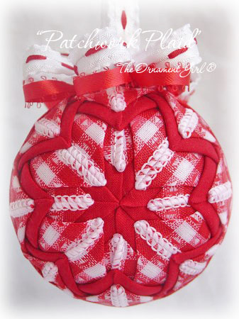 Christmas Ball Ornament - Free Knitting Pattern for a