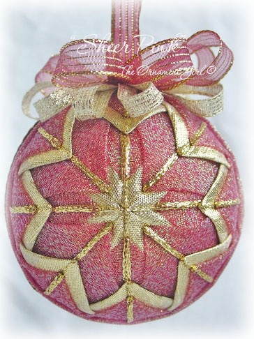Sheer Pink Christmas Ornament