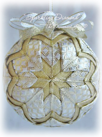 Gold Sparkling Diamond Ornament