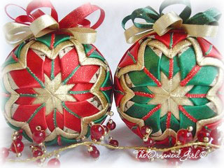 Red and Green Christmas Ornaments