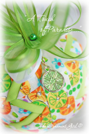 Bright and Colorful Tropical Christmas Ornaments