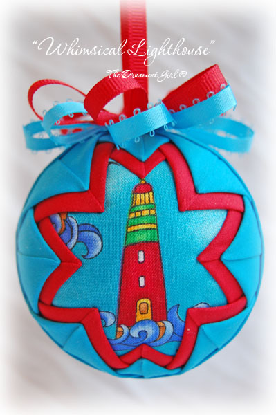 Whimsical Lighthouse Ornament