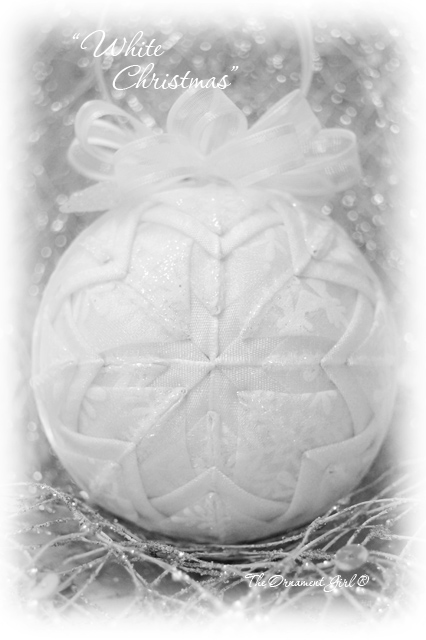 White Christmas Snowflake Ornament