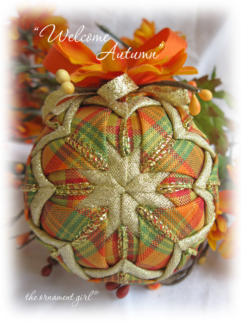 welcome autumn ornament