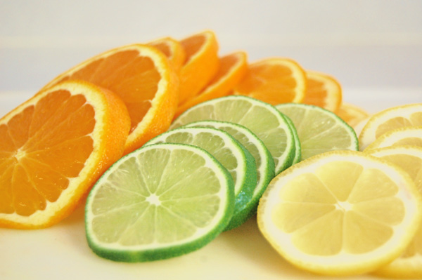 lemon, lime, and orange for sangria