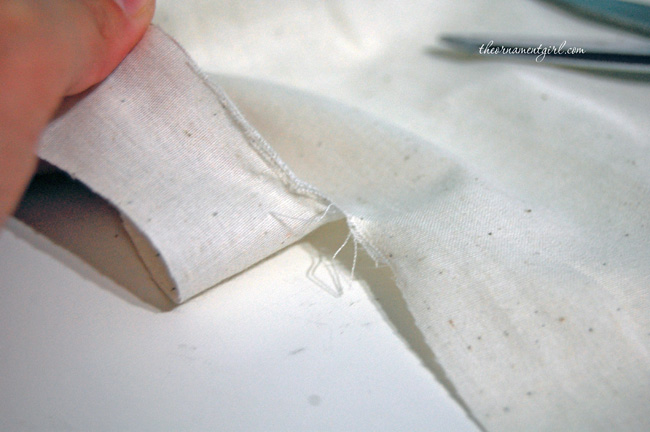 tear fabric into strips