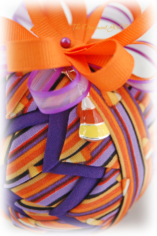 Trick or Treat quilted Halloween ornament