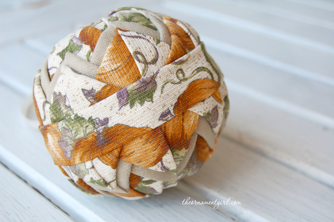 longaberger pumpkin patch fabric quilted ornament kit