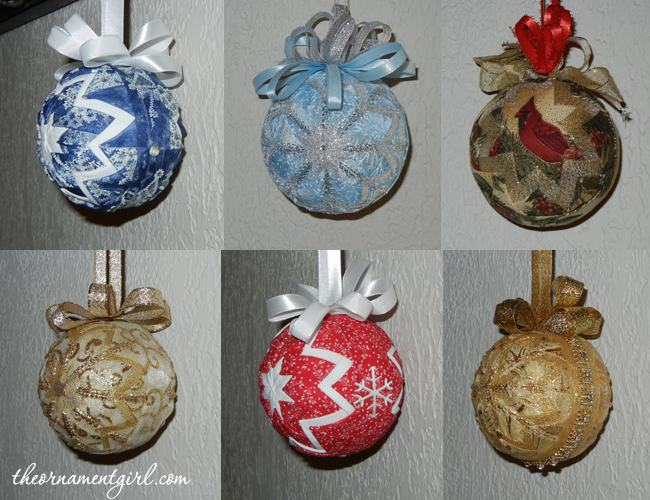 quilted ornaments