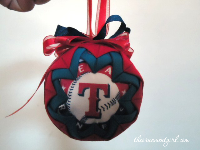sports team quilted ornament