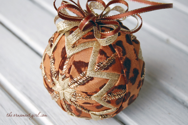 leopard spotted Christmas ornament