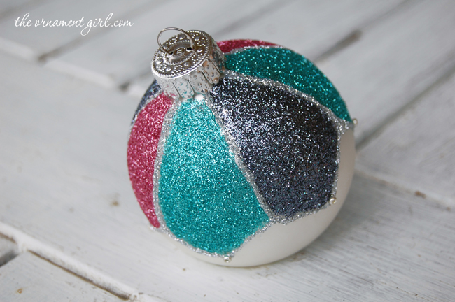 glitter christmas ornament