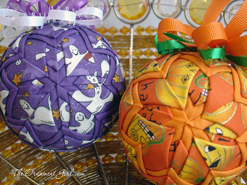 Quilted Ornament Ideas for Halloween. The Ornament Girl