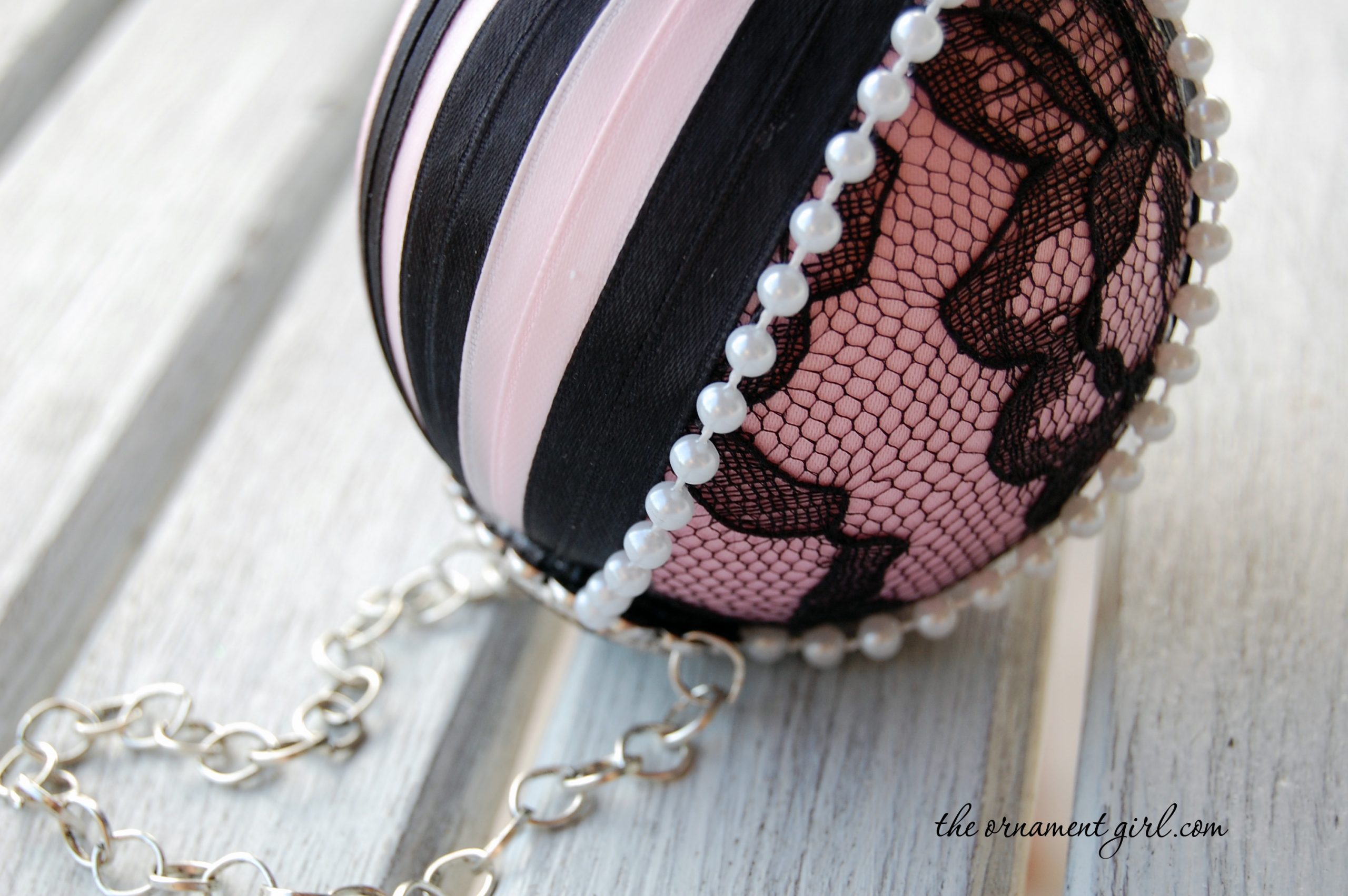 pink-and-black-ornament-with-chain-hanger