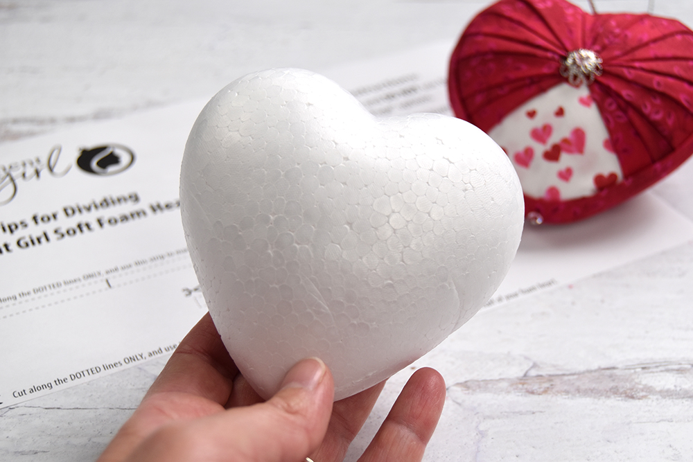 How to Mark a Foam Heart into 6 Sections – The Ornament Girl