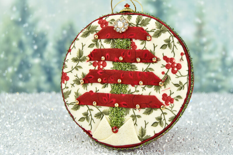 12 Weeks of Christmas Ornaments Challenge 2023 Week 8 The Rustic Tree Pattern The Ornament Girl