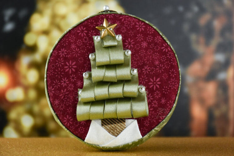 ‘Looped Ribbon Tree’ Ornament – Full Tutorial – No Sew! – The Ornament Girl