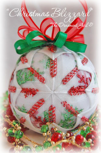 Snowflake Christmas Ornament - Red And Green Ornament