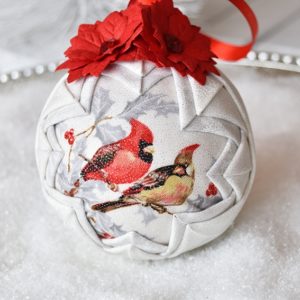 Snow Globe Quilted Ornament Pattern e-Book & VIDEO - No Sew