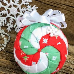 Pinwheel Quilted Ornament Pattern e-Book & Video Tutorial - No Sew