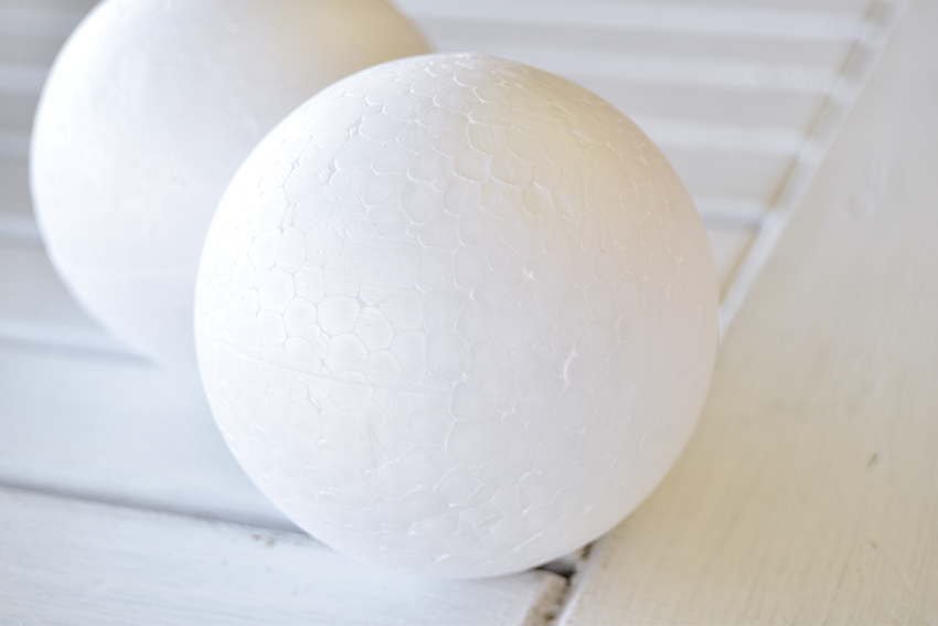10X White Foam Balls Spheres 3 inch Bulk - Smooth Round