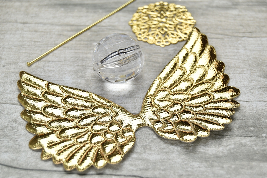 Angel 'Mini Kit' – GOLD: Wings, Head Bead, Halo, and Extra-Long