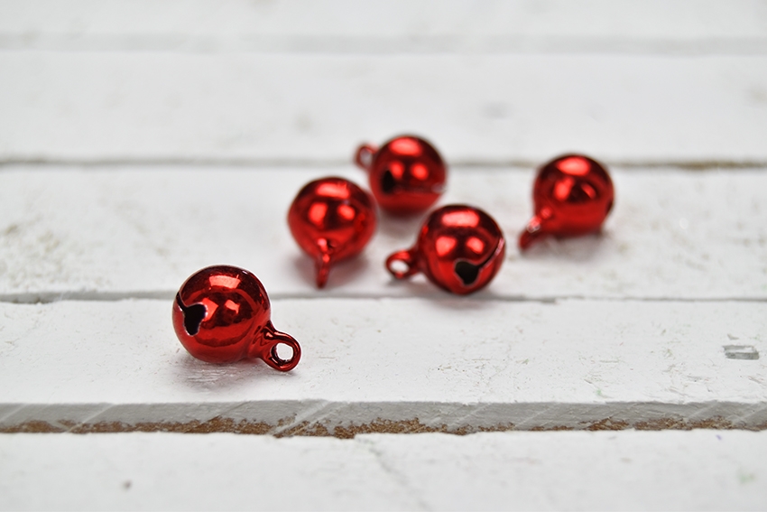 Jingle Bells Silver Small Jingle Bells Tiny Mini Bells Beads 