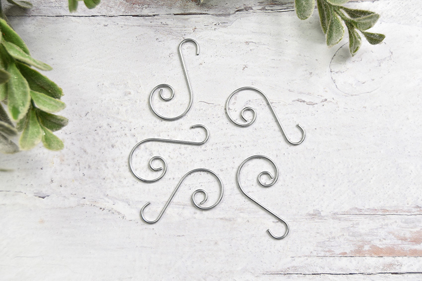 Elevate Essentials Silver Swirl Hook Silver S Ornament Hooks Silver Decorative Ornament Hangers Christmas Silver Ornament Hooks For Decoration Metal Wire Hanging Hook 40 Ct