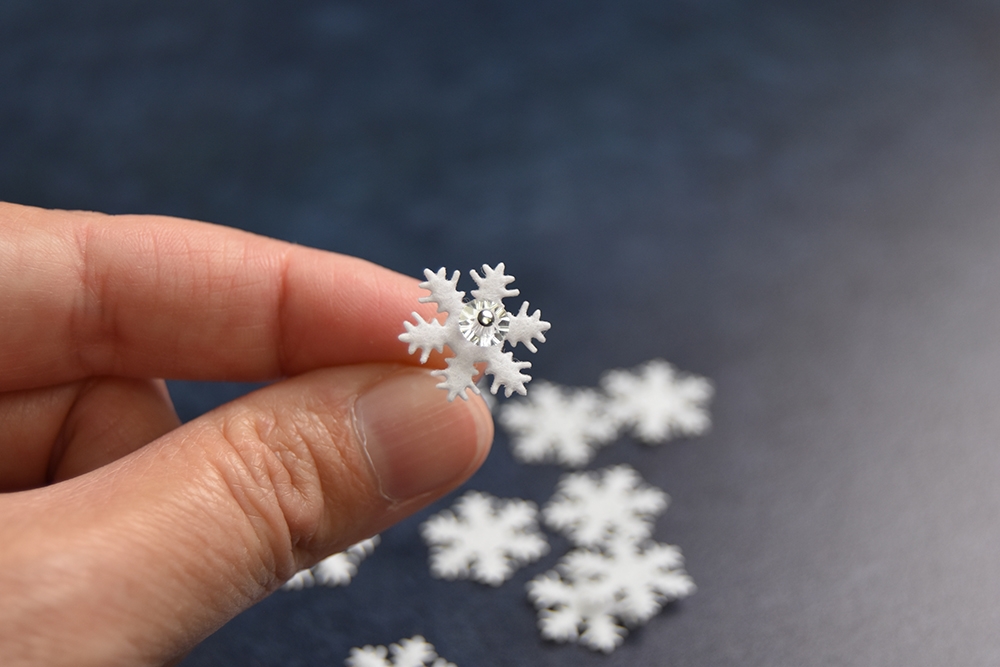 White Felt Snowflakes, Felt Supplies for Crafts, Die Cut for