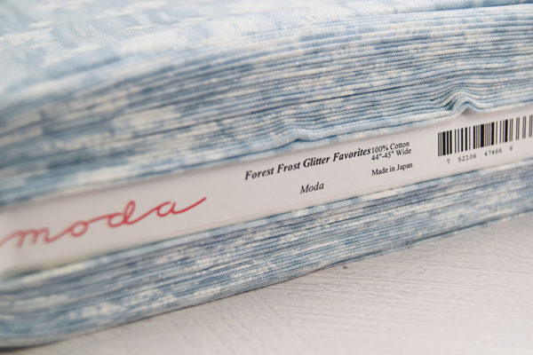 Moda Forest Frost Glitter Fabric - Blue Snowflake - By the Quarter Yard - Image 8