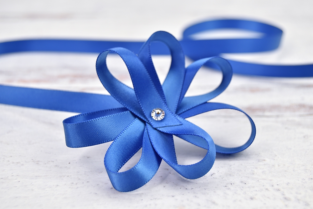 Cornflower Blue Double-Faced Satin Ribbon – By the Yard – The Ornament  Girl's Market
