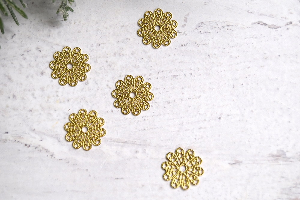 1000 Gold Plated Flower Gold Filigree Bead Caps For Jewelry Making And  Crafts 10x4mm From Luckily8888, $16.13