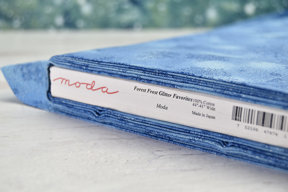 Moda Forest Frost Favorites Glitter Fabric - Blue - By the Quarter Yard - Image 4