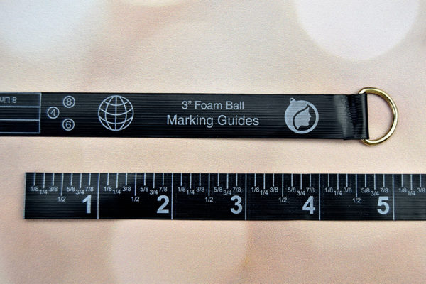 Custom Tape Measure and Foam Marking Guide – 3″ Foam Ball Template ...