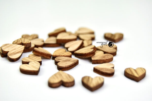 Assorted Large Wooden Hearts - Approx 25 pieces - Image 2