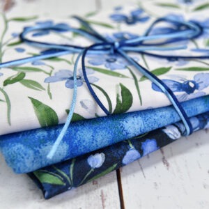Quarter Yard Fabric Bundle - Blue Fresh as a Daisy