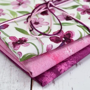 Quarter Yard Fabric Bundle - Pink Fresh as a Daisy