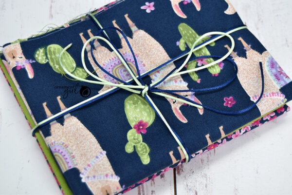 Quarter Yard Fabric Bundle - Festive Llama